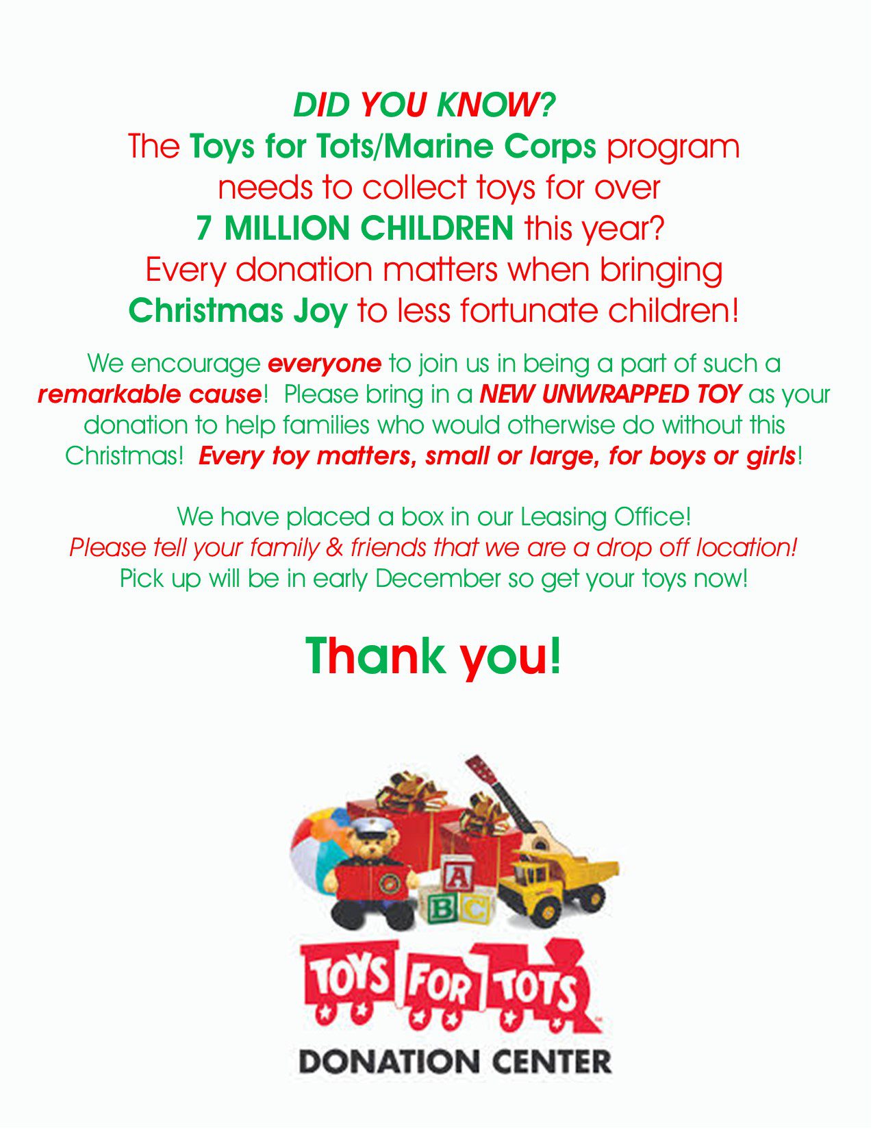 Toys for tots Poster
