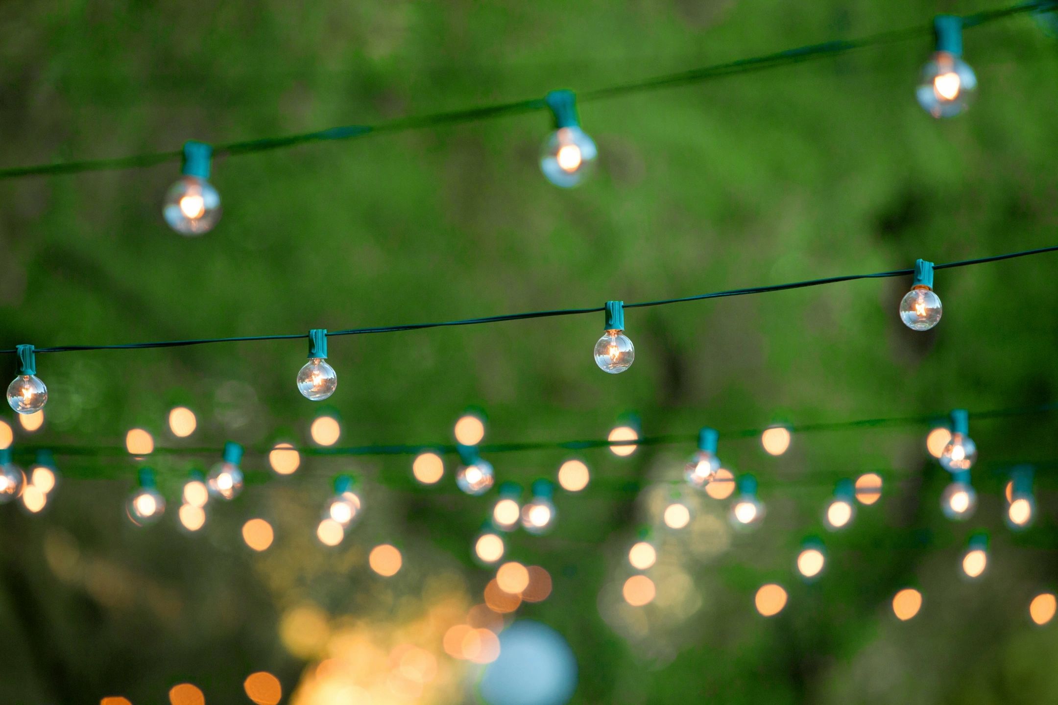 Hanging lights for event