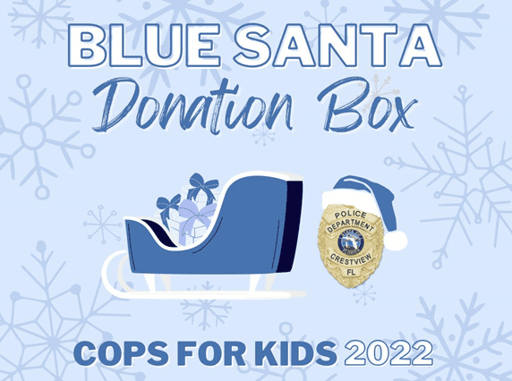 Blue Santa Donation Post
