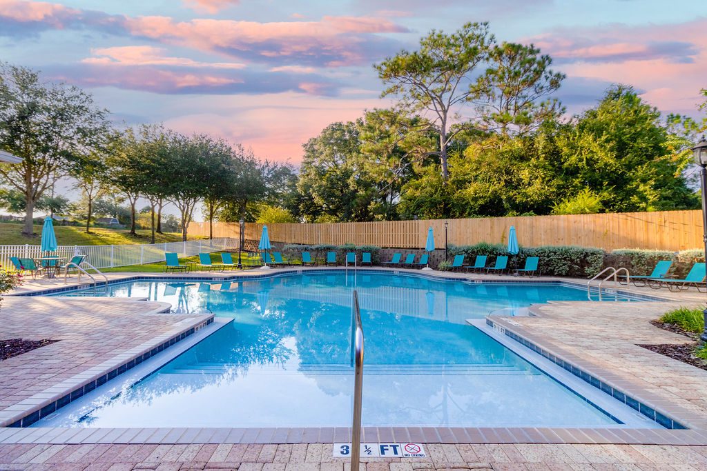 Bel Aire Terrace Amenity - Pool Sunset